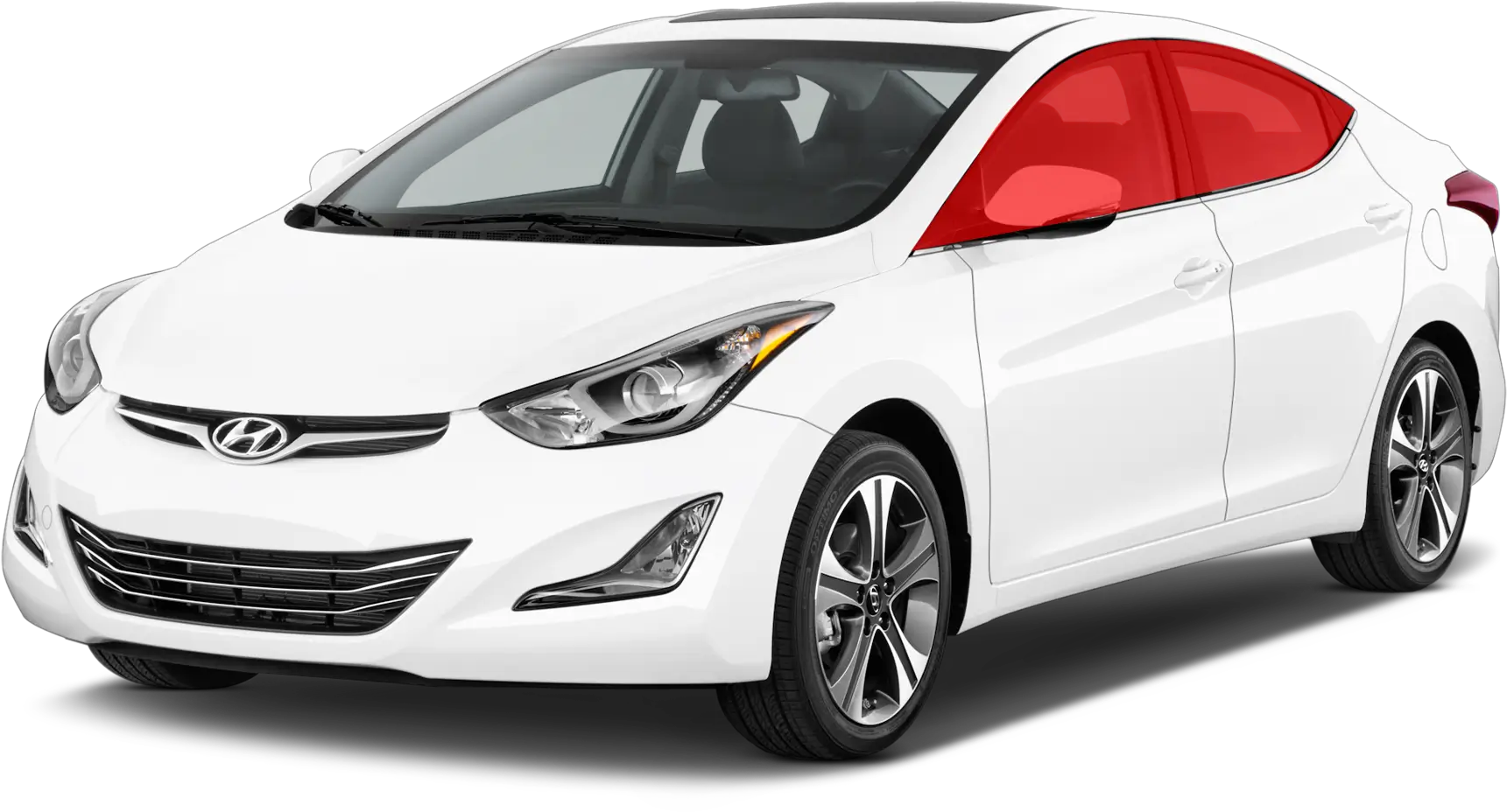 Side glass repair graphic